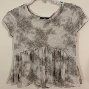 Tie Dye Flared Shirt